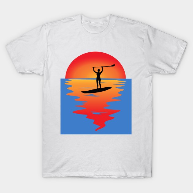 Stand up Paddleboard T-Shirt by DePit DeSign